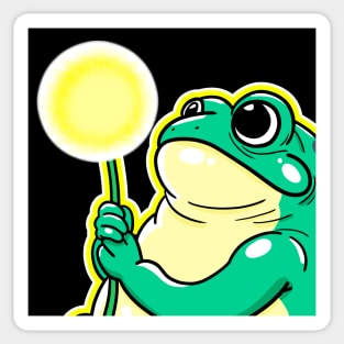 Dandelion chubby frog Sticker